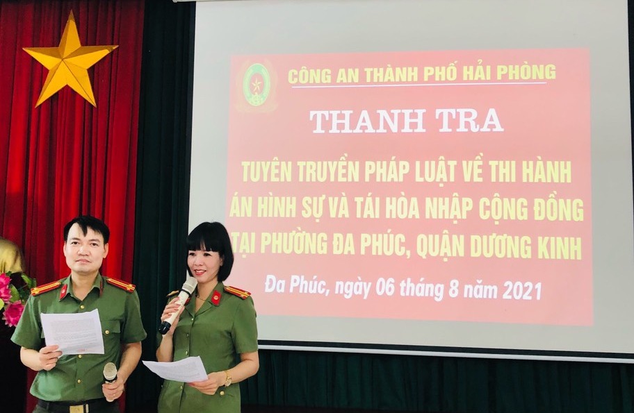 Thanh tra CATP: Tuyên truyền pháp luật tại UBND phường Đa Phúc (Dương Kinh)